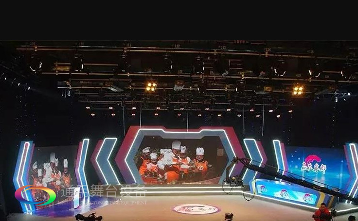 坐標(biāo)廣東梅州！通用舞臺承接梅州廣播電視臺演播廳項目